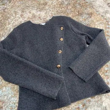 ZARA 그레이 긴팔 가디건 L