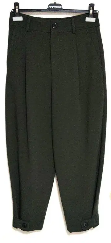 ZARA 자라 팬츠 가을 올리브 그린