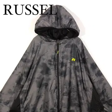 Russell Athletic 타이다이 패턴 나일론 자켓 XXL 후드티