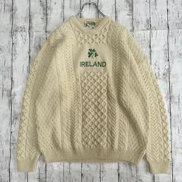 아일랜드제 피셔맨 니트 아란 니트 스웨터