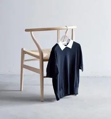 JOHN SMEDLEY 씨 아일랜드 코튼 니트 클레릭 폴로 풀오버