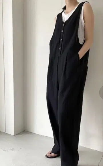 RED CHOP WORKS 레드웍스 린넨 버튼 살로펫