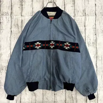 USA제 SANTA FE TRAIL 네이티브 무늬 자켓