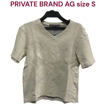 PRIVATE BRAND AG 울, 코튼 티셔츠 상의 남성용