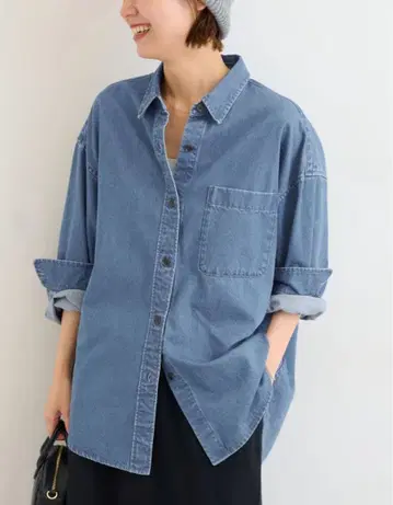 저널 스탠다드 리룸 데님 오버 사이즈 셔츠 택 포함 새상품