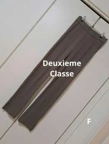Deuxieme Classe 리브 레깅스 팬츠 이지 팬츠 카키