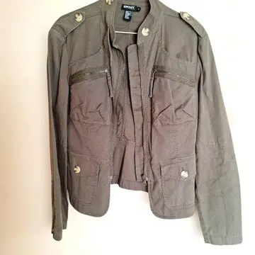 DKNY 밀리터리 자켓 카키 사이즈 4
