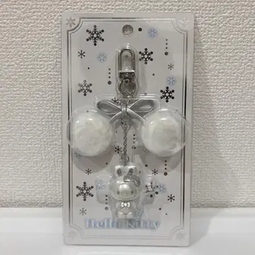 산리오 헬로키티 스노우 토끼 키링