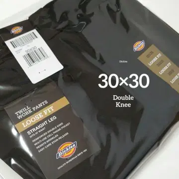 30 x 30 [ 새상품 미사용 ] 디키즈 더블니 85283 BLACK