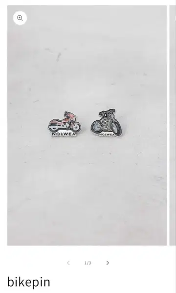 bikepin NOsWEA 바이크 핀 배지 2개 세트