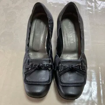 블랙 리본 포함 펌프스 23.5cm 일본제