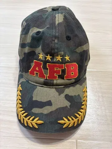 AFB 카모 패턴 자수 캡