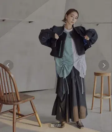 [ 새상품급 ] 어쓰리드 UN3D. 레이어드 숏 MA-1