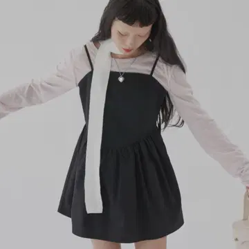 백 리본 미니 드레스/fekete smyeon bibiy treat ur