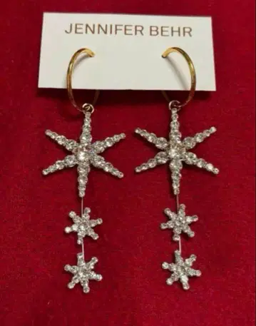 크리스마스 한정 가격! JENNIFER BEHR 별 스타 크리스탈 귀걸이