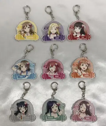 러브 라이브 감사제 2023 키라린 아크릴 키링 Aqours 세트