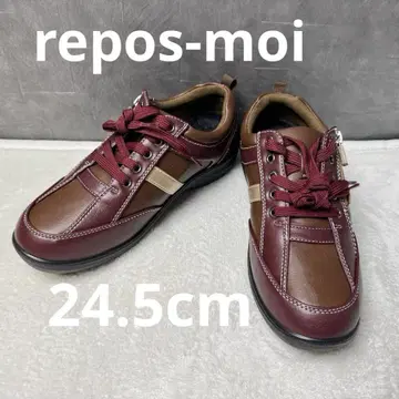 미사용 repos-moi 컴포트 슈즈 5E 발볼 넓은 사이드 지퍼