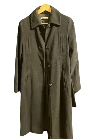 JIL SANDER 블랙 롱 코트