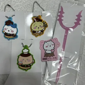 치이카와 (먼작귀) 코코스 사스마타풍 호일 커터 러버 키 피크 5종 세트