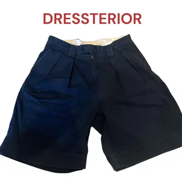 DRESSTERIOR 드레스 테리어 2턱 하프 치노 팬츠