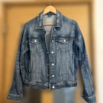 ZARA DENIM 다크 블루 데님 자켓