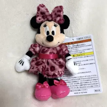 디즈니 레오파드 무늬 미니 인형 배지
