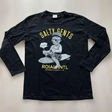 [ 상태 좋음 ] ROIAL 로이알 롱티 L 서핑 그래픽 티셔츠