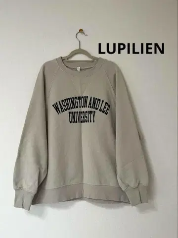 LUPILIEN 루피리안 로고 맨투맨 베이지 계열