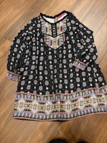 돌리걸 바이 안나수이 오너먼트 패턴 튜닉 원피스