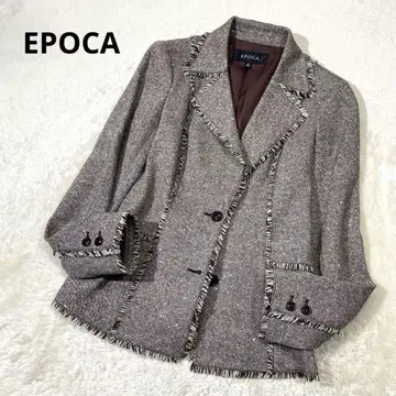 [새상품급] EPOCA 에포카 트위드 양모 테일러드 자켓 40 사이즈 L