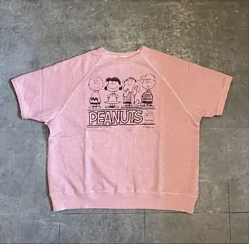 데님 덩가리 스누피 반팔 맨투맨 새상품, 미사용 (시착만 한 상품)