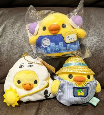 리락쿠마 키이로이토리 매달리는 봉제 인형 3종 세트