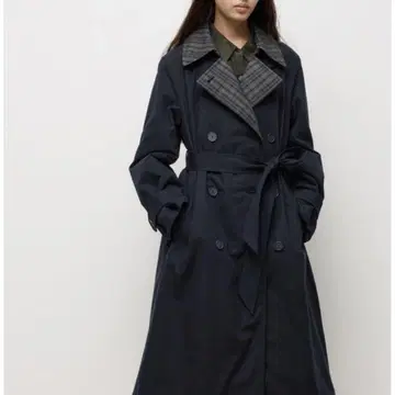 유니클로 UNIQLO JW 앤더슨 퀼팅 트렌치코트 네이비