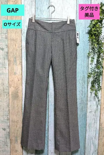 GAP 새상품급 0사이즈 S사이즈 스트라이프 슬랙스 팬츠 그레이