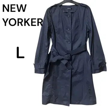 새상품급 NEW YORKER 네이비 트렌치코트 L