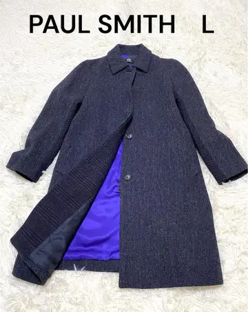 PS 폴스미스 여성용 헤링본 울 코트 L