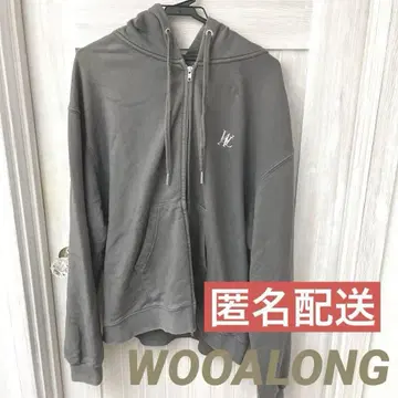 [ 초인기 최저가 ] WOOALONG 그레이 집업 후드티 M 사이즈