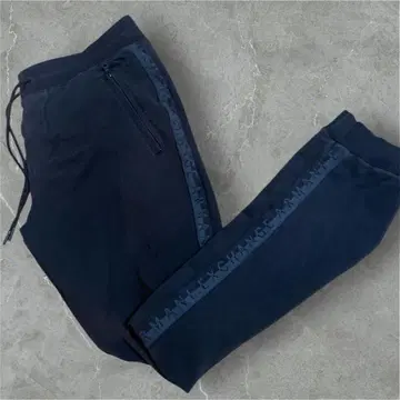 아르마니 조거 팬츠 사이드 로고 스웨트 팬츠 블랙