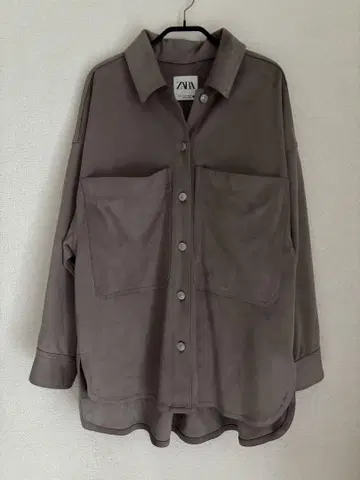 ZARA 브라운 셔츠 자켓