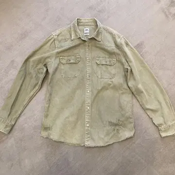 ZARA 베이지 릴랙스핏 데님 자켓 XL