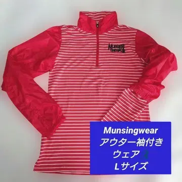 Munsingwear 여성용 골프웨어 L 하프 지퍼 셔츠 아우터