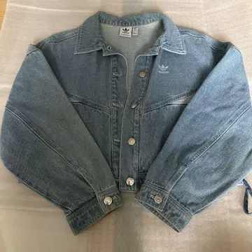 아디다스 숏 기장 데님 자켓 M