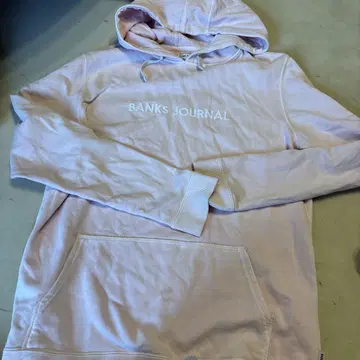 BANKS JOURNAL 핑크 후드 부착 후드티 남성/여성 겸용