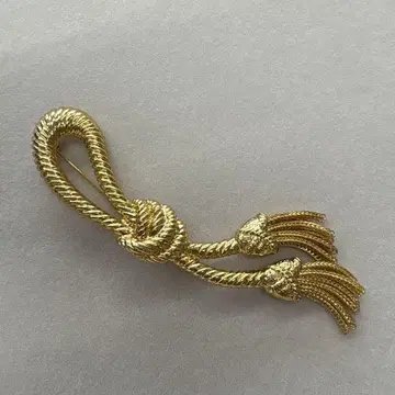 소니아 리키엘 리본 태슬 프린지 브로치 RYKIEL BIJOUX