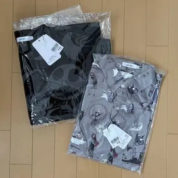캐릭터 패턴 긴팔 셔츠 2세트 S 사이즈