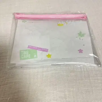 TWS cafe 클리어 파우치