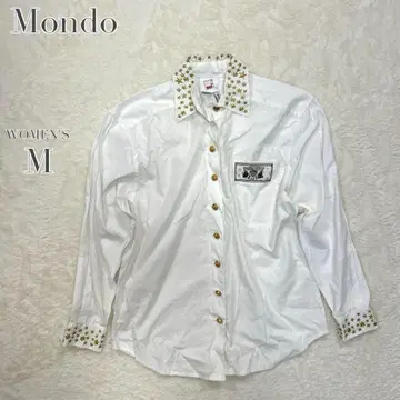 몬디 빈티지 셔츠 미국 별 자수 해외 구제 의류 레어템 화려한 고급