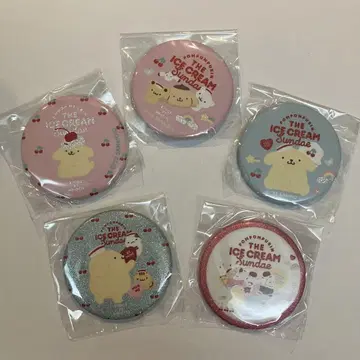 산리오 에뚜왈 에그리오트 폼폼푸딩 캔뱃지 팀 푸딩