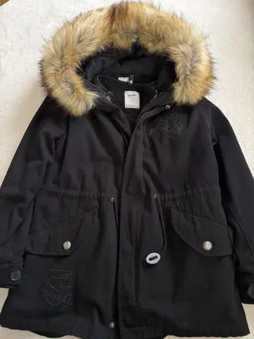 와펜 퍼 모즈 코트 Roger&Raw M 사이즈