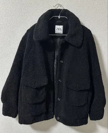 ZARA 블랙 보아 자켓